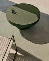 Couchtisch Aiguablava aus Zement in Grün Ø 90 cm - ZEN ZONE Furniture