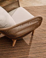 Catalina Sessel aus beigem Seil und massivem Akazienholz 100% FSC - ZEN ZONE Furniture