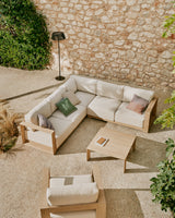 Couchtisch Ambra aus massivem Akazienholz mit hellem Finish 82,5 x 82,5 cm FSC 100% - ZEN ZONE Furniture