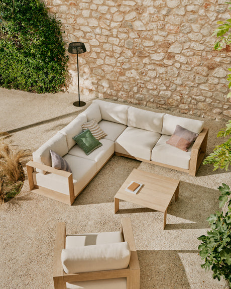 Couchtisch Ambra aus massivem Akazienholz mit hellem Finish 82,5 x 82,5 cm FSC 100% - ZEN ZONE Furniture