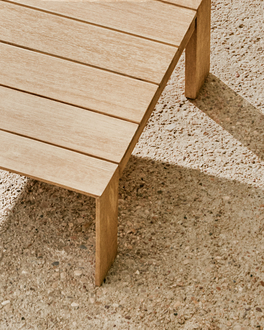 Couchtisch Ambra aus massivem Akazienholz mit hellem Finish 82,5 x 82,5 cm FSC 100% - ZEN ZONE Furniture