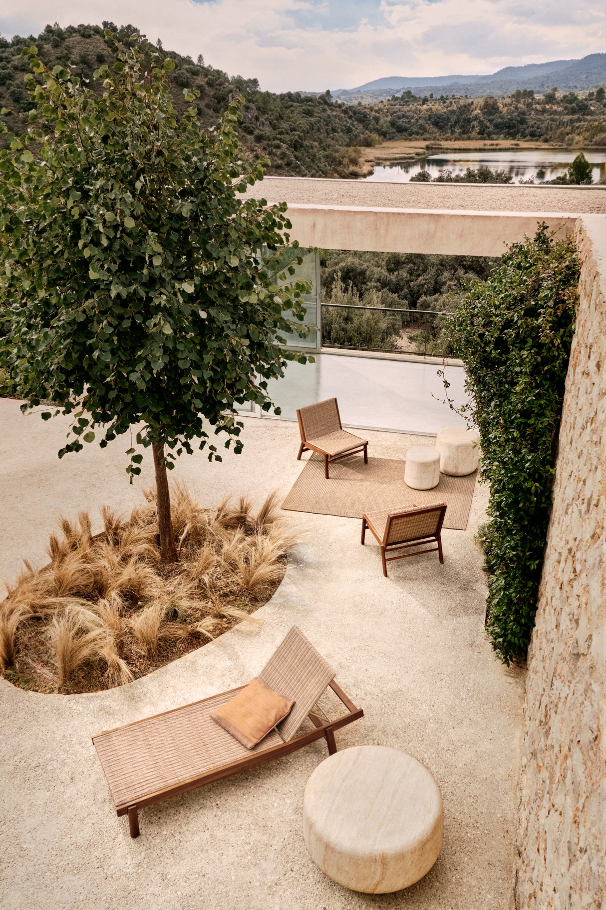 Sofa Itani aus massivem Teakholz und synthetischem Rattan FSC 100% - ZEN ZONE Furniture