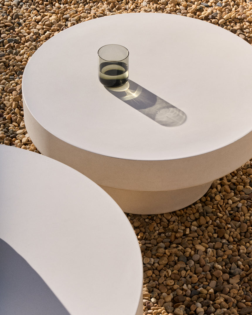 Aiguablava Couchtisch Weiß Ø 66 cm - ZEN ZONE Furniture