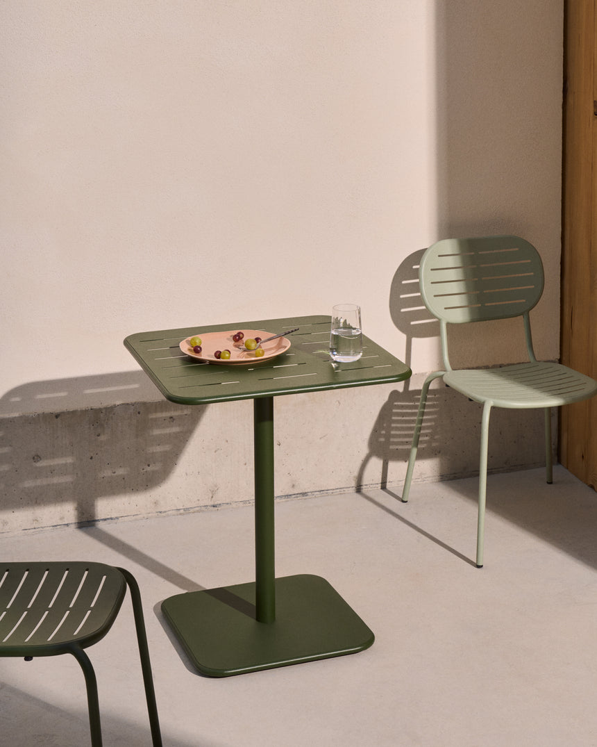 Outdoor-Tisch Brai aus grün verzinktem Stahl 70 x 70 cm - ZEN ZONE Furniture