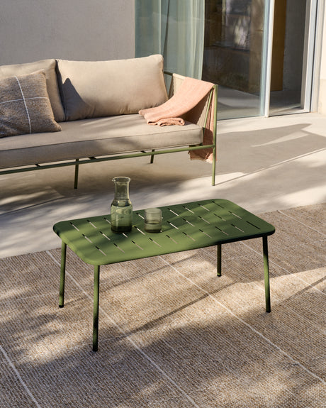 Couchtisch Zivia aus grün verzinktem Stahl 90 x 50 cm - ZEN ZONE Furniture