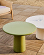 Couchtisch Albanella aus Zement mit glänzend grünem Finish Ø 65 cm - ZEN ZONE Furniture