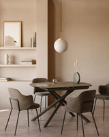Mahala Deckenlampe aus Stahl und mattiertem Glas - ZEN ZONE Furniture