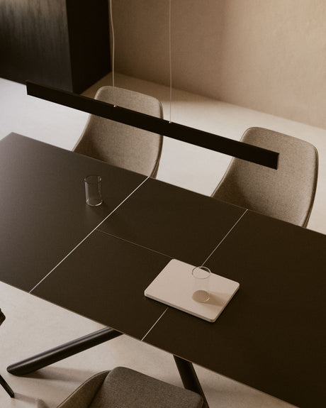 Theone Ausziehtisch Schwarz 160 (210) x 90 cm - ZEN ZONE Furniture