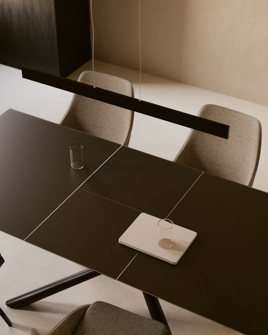 Theone Ausziehtisch Schwarz 160 (210) x 90 cm - ZEN ZONE Furniture