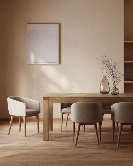 Briva Ausziehtisch aus Eichenfurnier mit natürlichem Finish 180 (230) x 90 cm - ZEN ZONE Furniture