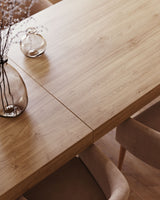 Briva Ausziehtisch aus Eichenfurnier mit natürlichem Finish 180 (230) x 90 cm - ZEN ZONE Furniture