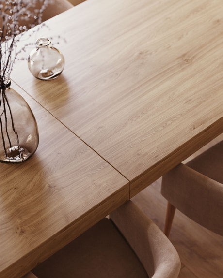 Briva Ausziehtisch aus Eichenfurnier mit natürlichem Finish 180 (230) x 90 cm - ZEN ZONE Furniture