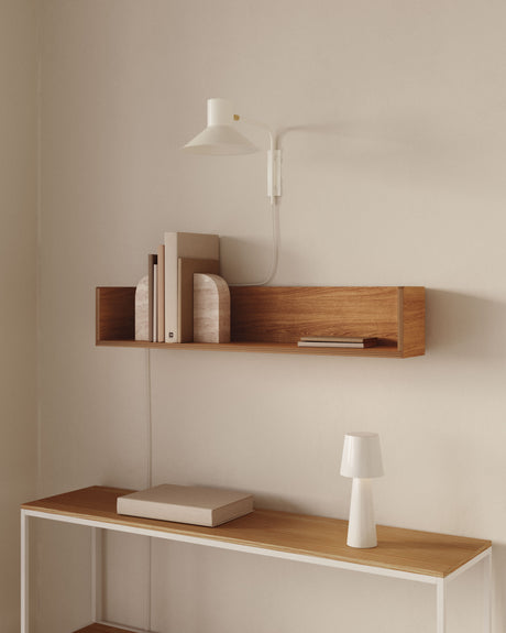 Kleine Wandleuchte Aria aus Stahl mit weißem Finish - ZEN ZONE Furniture