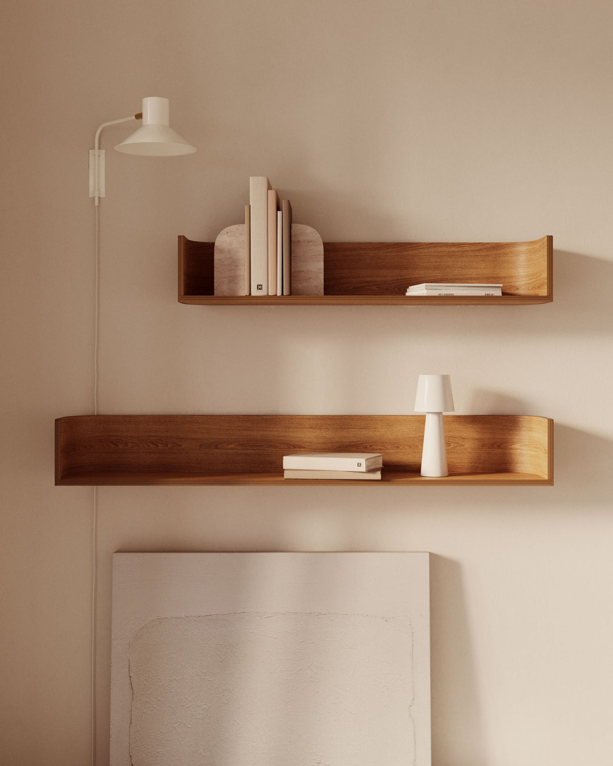 Kleine Wandleuchte Aria aus Stahl mit weißem Finish - ZEN ZONE Furniture