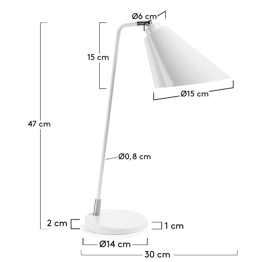 Tipir Tischlampe, weiss - ZEN ZONE Furniture