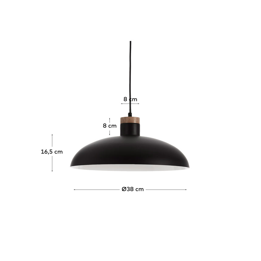 Gotram Hängelampe, schwarz - ZEN ZONE Furniture
