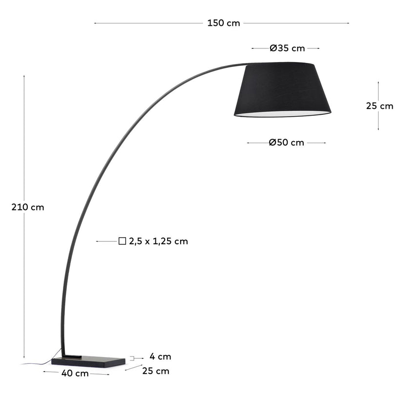 Juhe Stehlampe, schwarz - ZEN ZONE Furniture