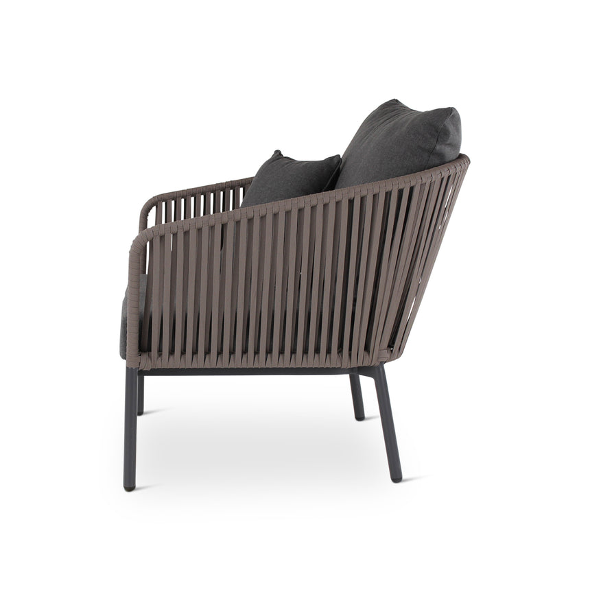 CLAVO Loungesessel aus Aluminium in Anthrazit - ZEN ZONE