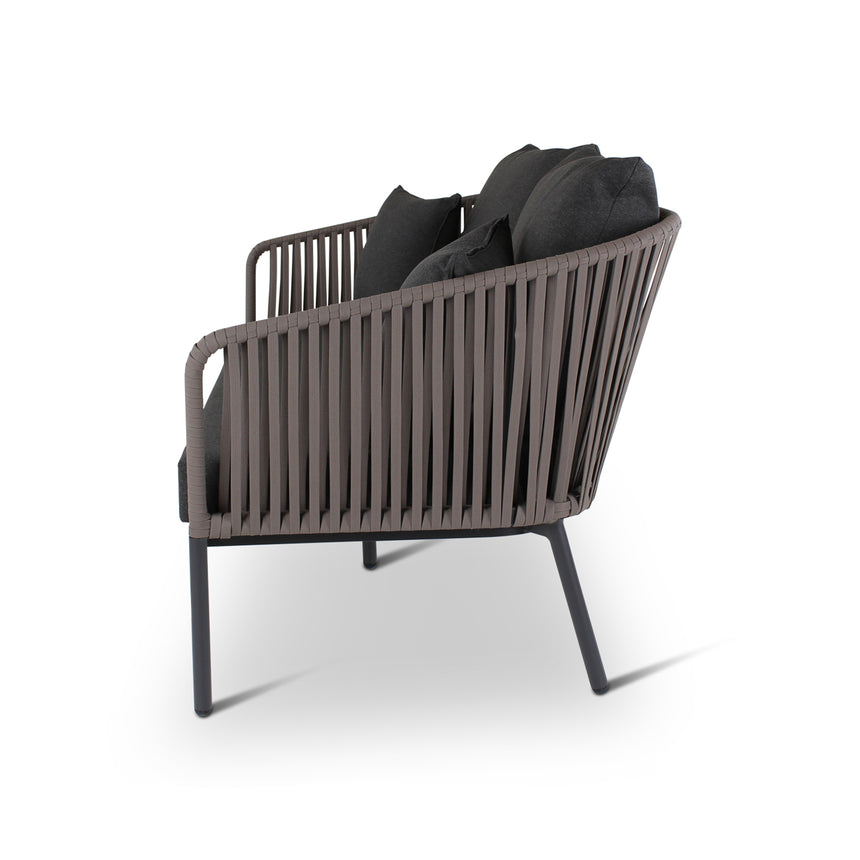 CLAVO 2-Sitzer aus Aluminium in Anthrazit - ZEN ZONE