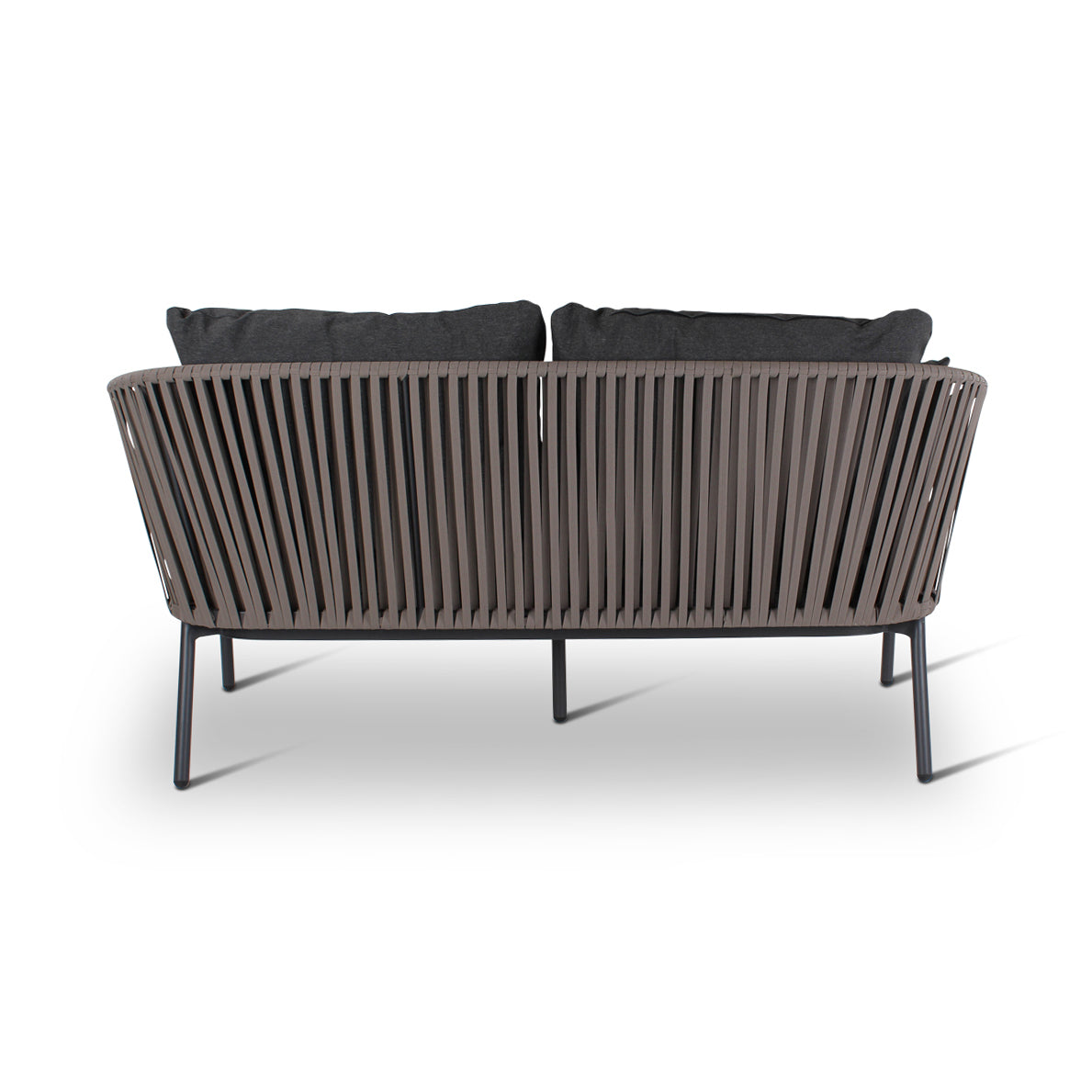 CLAVO 2-Sitzer aus Aluminium in Anthrazit - ZEN ZONE