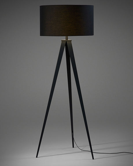 Iguazu Stehlampe, schwarz - ZEN ZONE Furniture