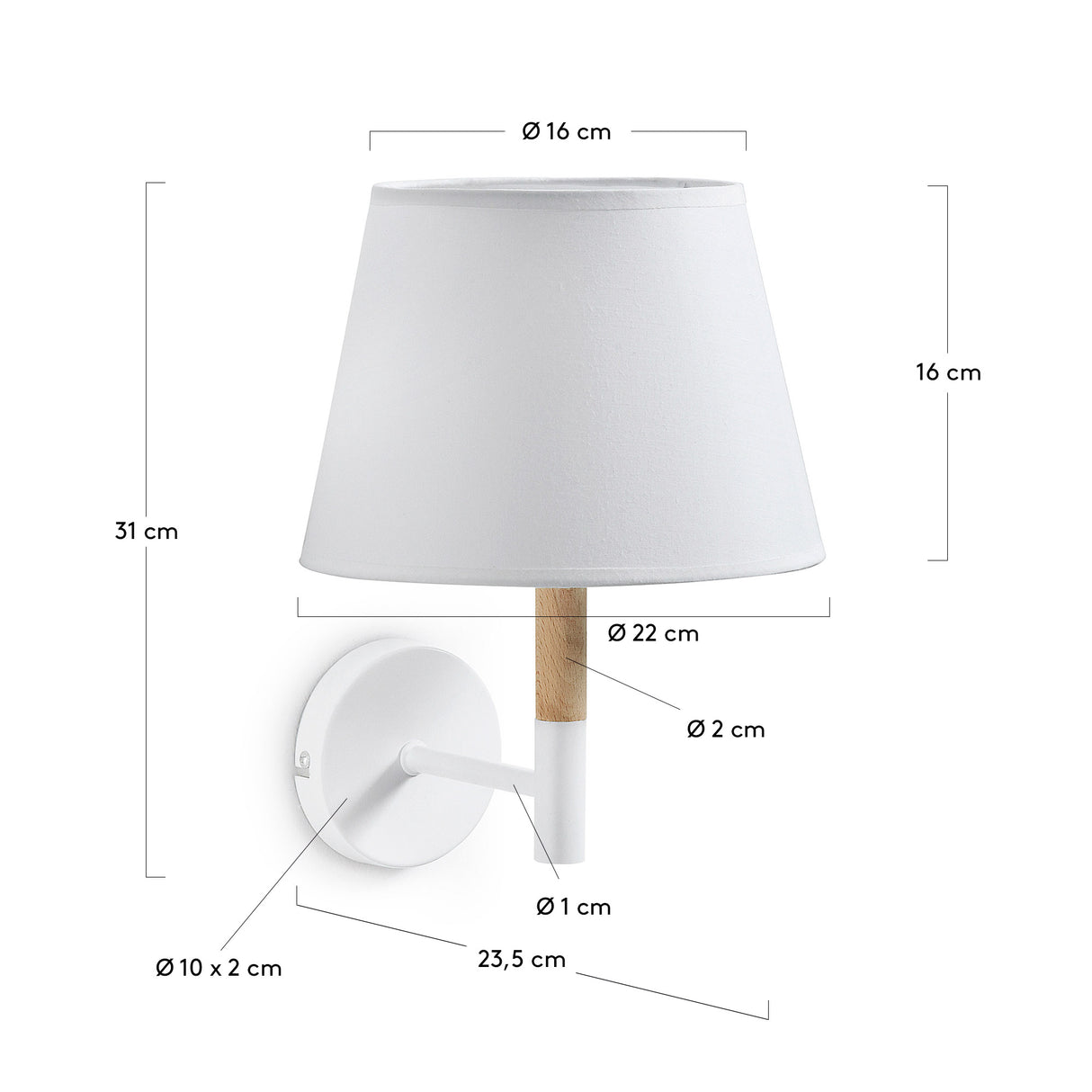 Orsen Wandleuchte, weiss - ZEN ZONE Furniture