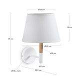 Orsen Wandleuchte, weiss - ZEN ZONE Furniture