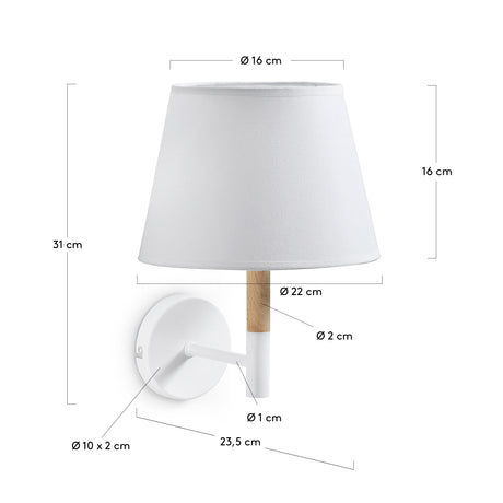 Orsen Wandleuchte, weiss - ZEN ZONE Furniture