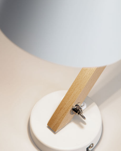 Wandleuchte Muse aus Buchenholz und Stahl mit weißem Finish - ZEN ZONE Furniture