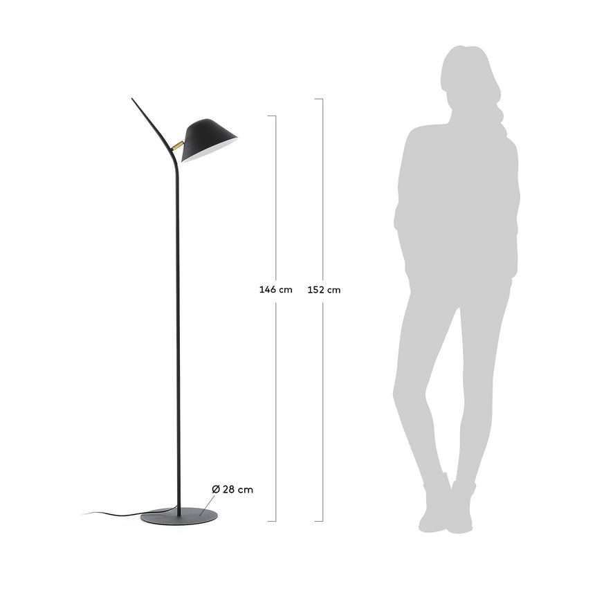 Aurelia Stehlampe, schwarz - ZEN ZONE Furniture