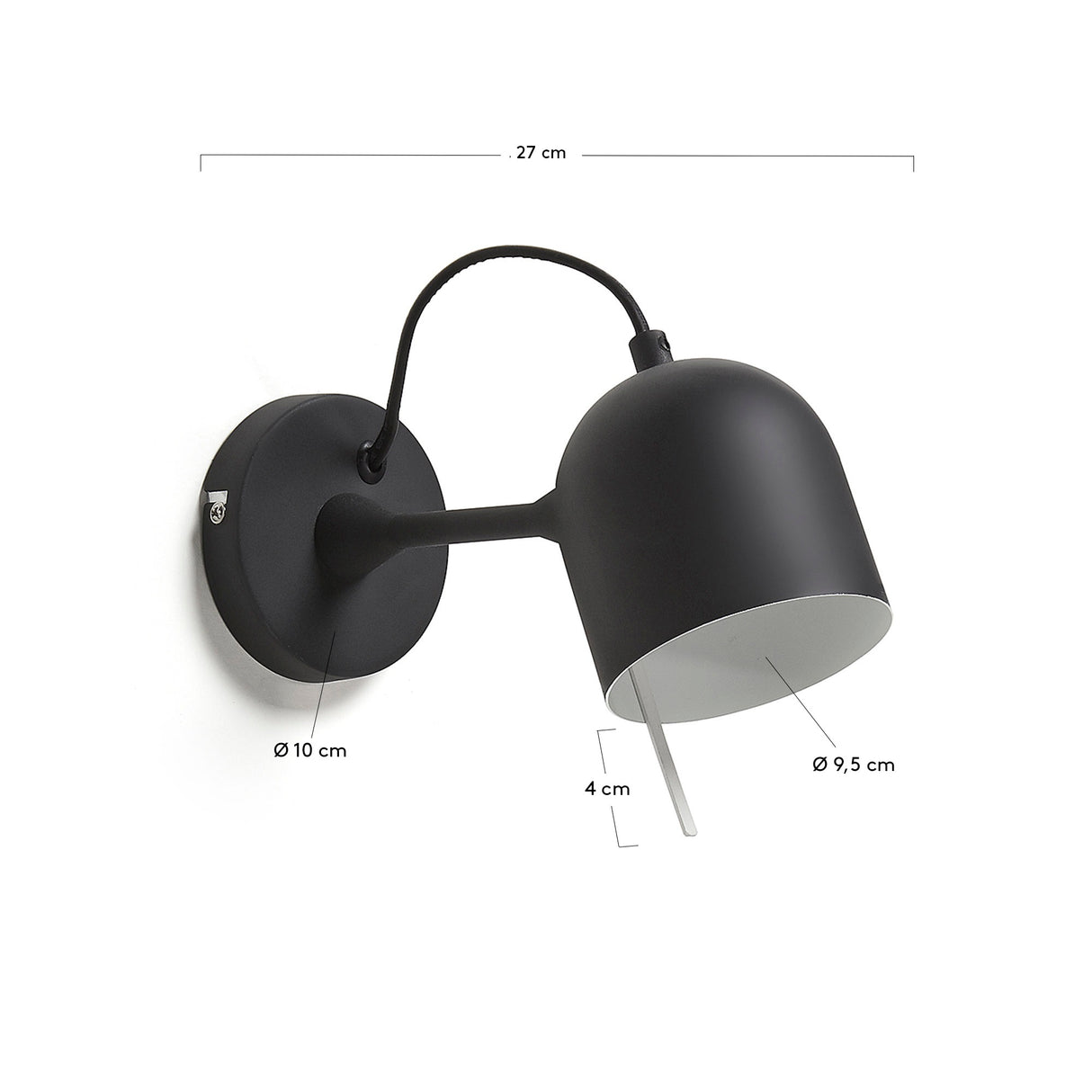 Lucilla Wandleuchte, schwarz - ZEN ZONE Furniture