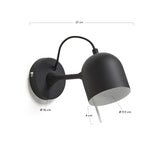 Lucilla Wandleuchte, schwarz - ZEN ZONE Furniture