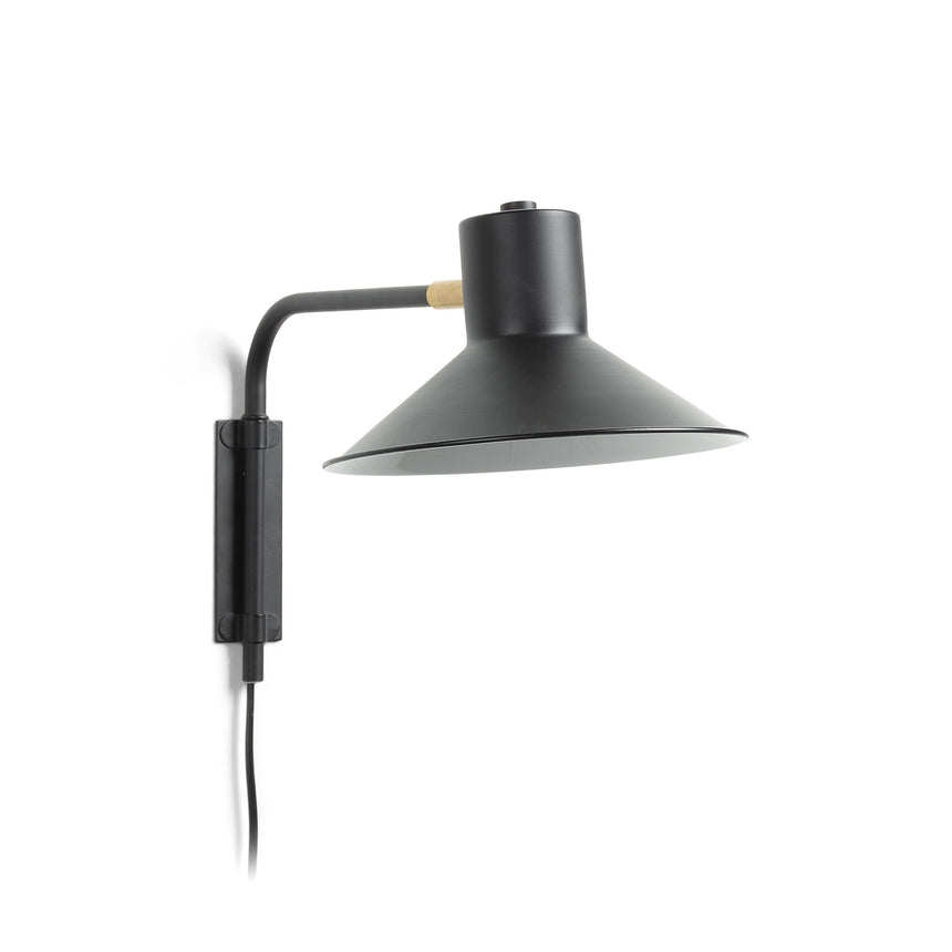 Aria kleine Wandleuchte, schwarz - ZEN ZONE Furniture