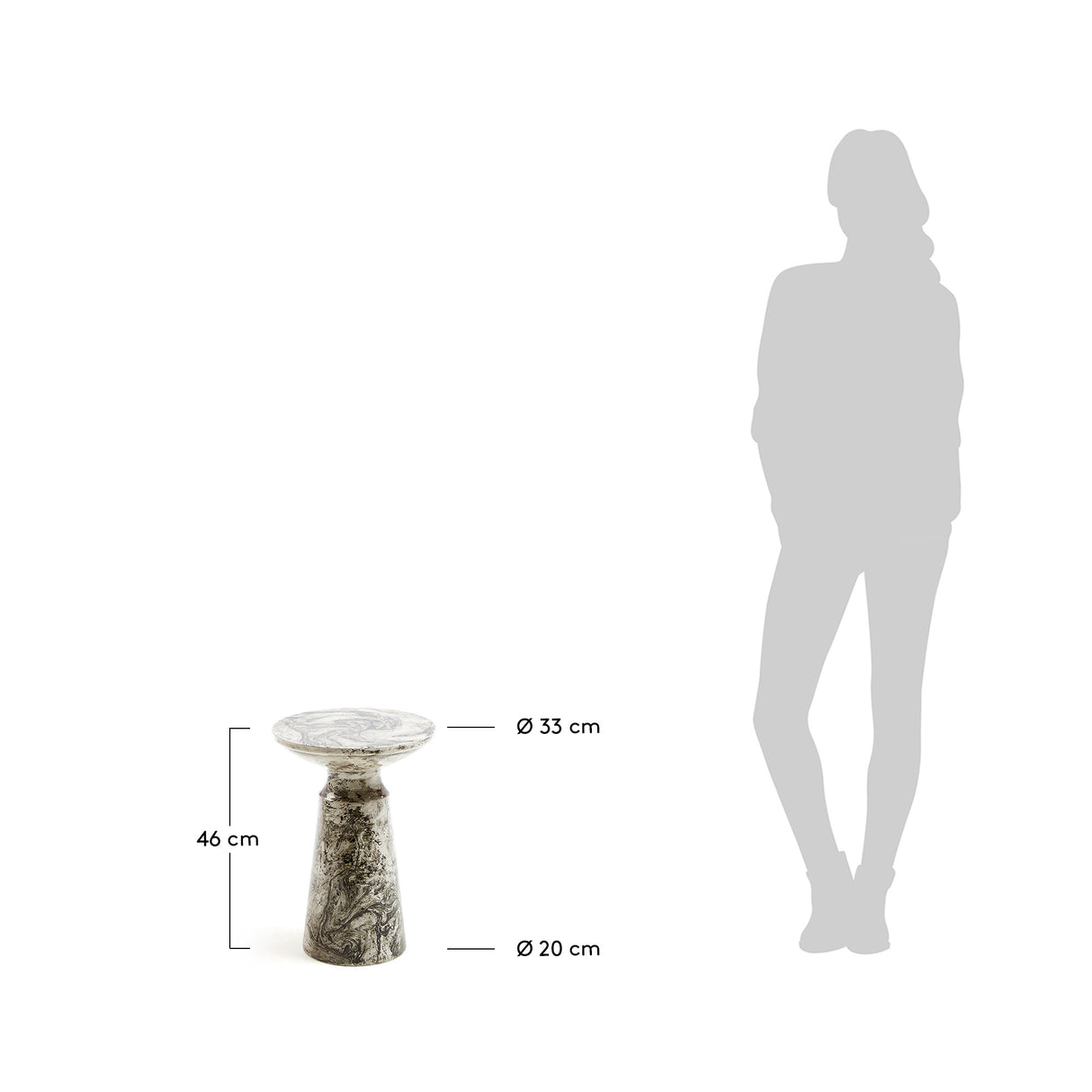 Kesbury Beistelltisch Ø 33 cm - ZEN ZONE