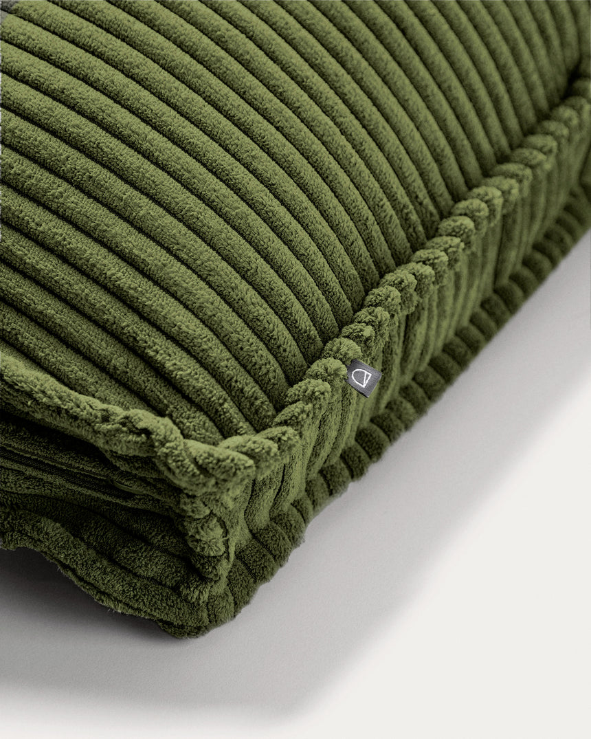 Blok Kissen breiter Cord grün 40 x 60 cm - ZEN ZONE Furniture
