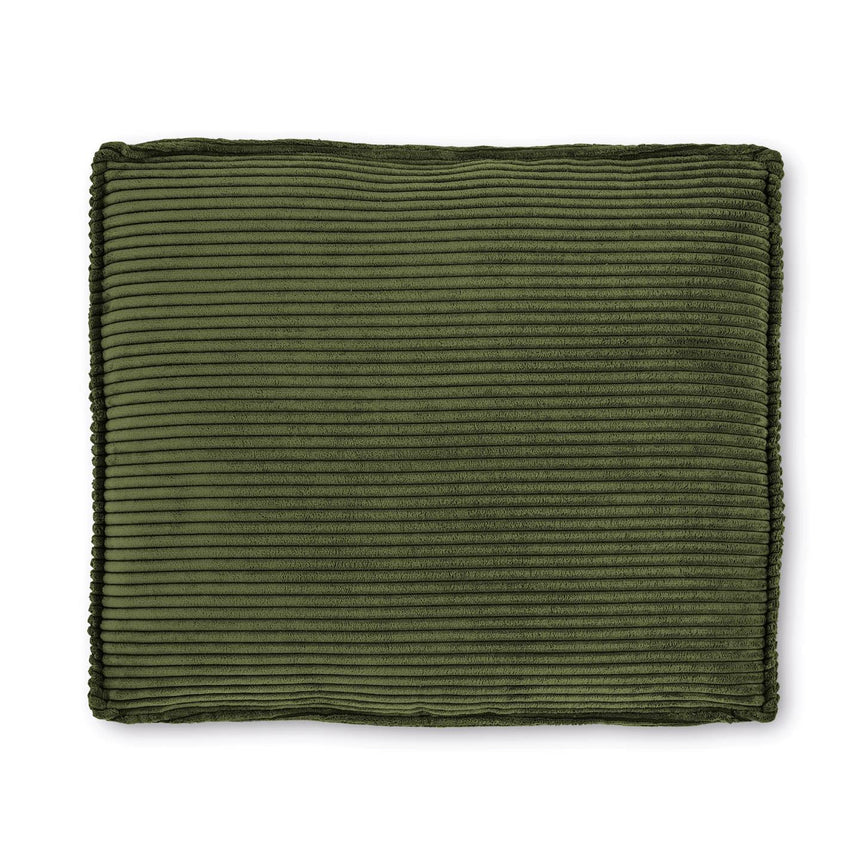 Blok Kissen breiter Cord grün 50 x 60 cm - ZEN ZONE Furniture