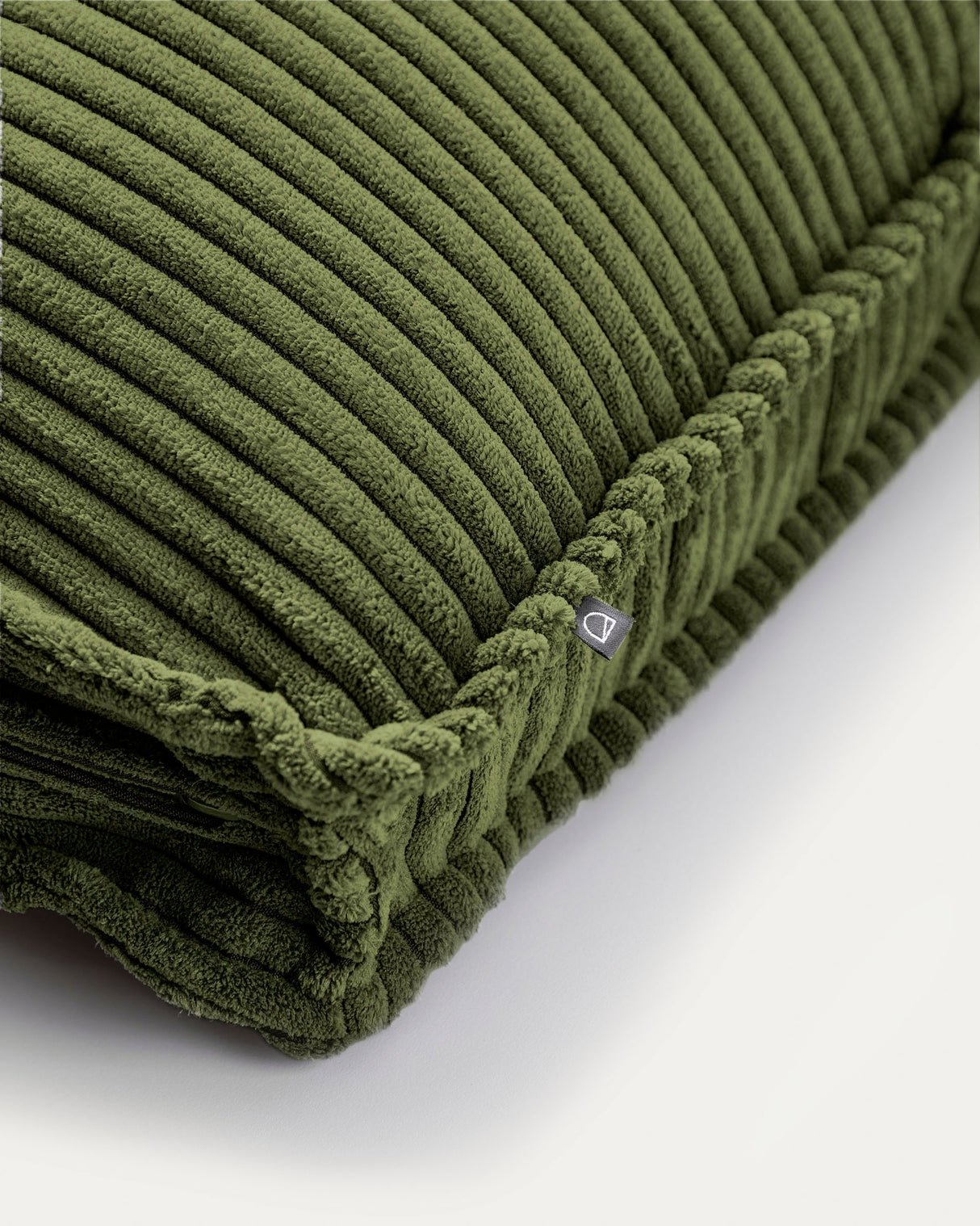 Blok Kissen breiter Cord grün 50 x 60 cm - ZEN ZONE Furniture