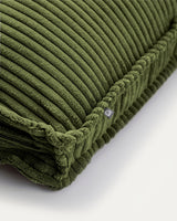 Blok Kissen breiter Cord grün 50 x 60 cm - ZEN ZONE Furniture