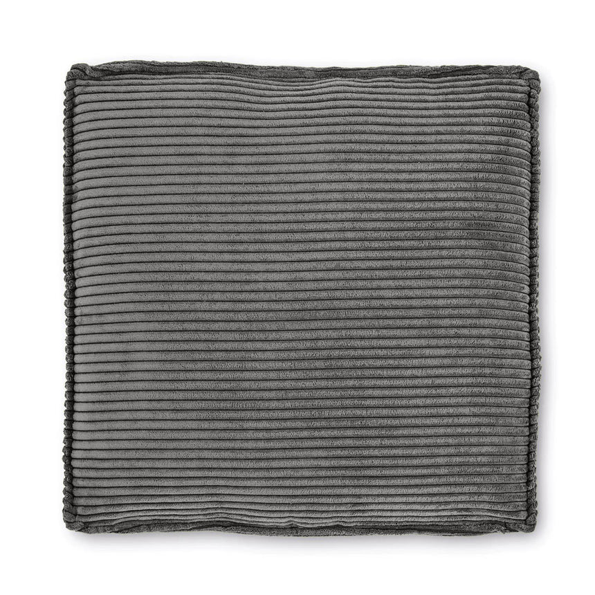 Blok Kissen breiter Cord grau 60 x 60 cm - ZEN ZONE Furniture