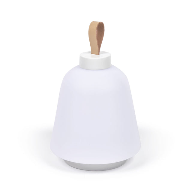 Udiya Tischlampe aus Polyethylen und Metall mit weißem Finish - ZEN ZONE Furniture