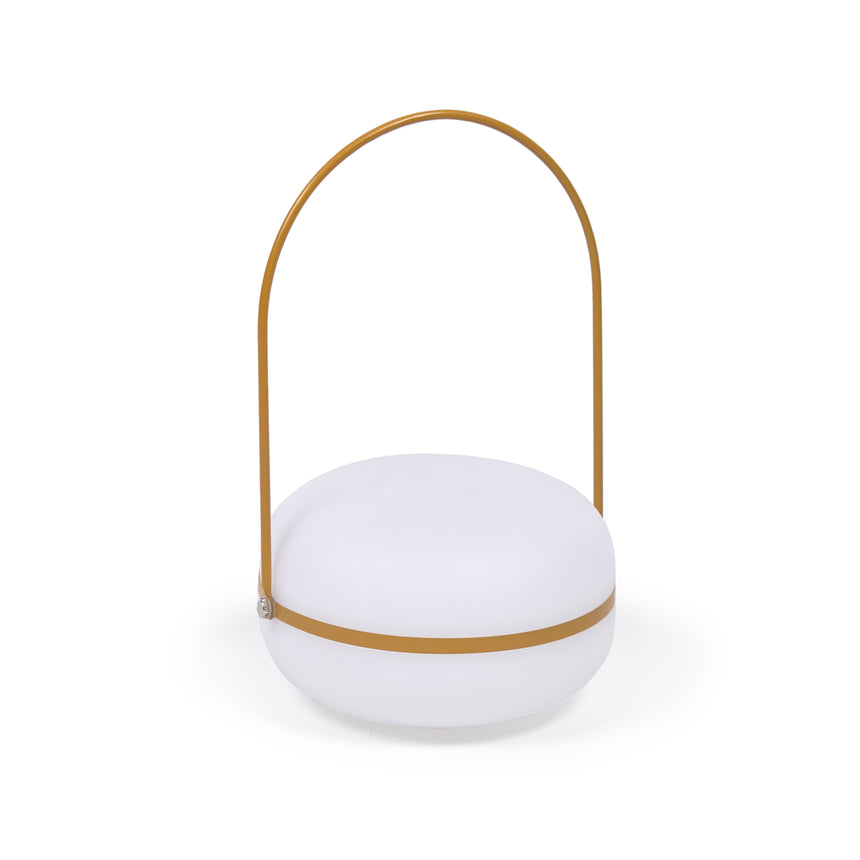 Tea Tischlampe aus Polyethylen und Metall mit senfgelbem Finish - ZEN ZONE Furniture