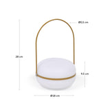 Tea Tischlampe aus Polyethylen und Metall mit senfgelbem Finish - ZEN ZONE Furniture