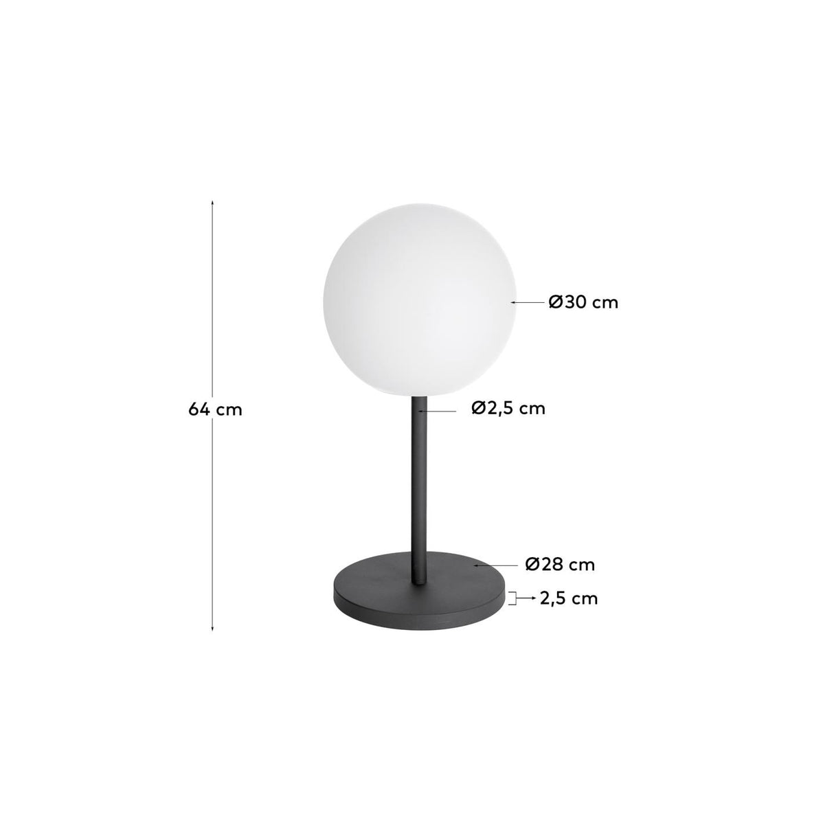 Dinesh Tischlampe aus schwarzem Stahl - ZEN ZONE Furniture