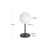 Dinesh Tischlampe aus schwarzem Stahl - ZEN ZONE Furniture