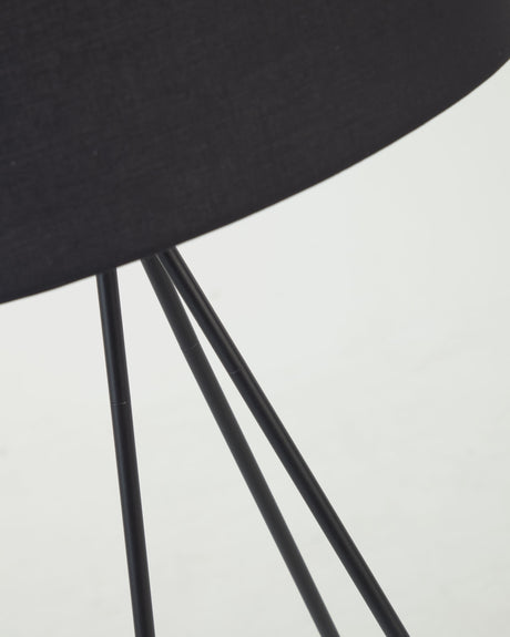 Ikia Stehlampe aus Metall schwarz - ZEN ZONE Furniture