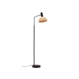 Damila Stehleuchte aus schwarzem Metall und Rattan - ZEN ZONE Furniture