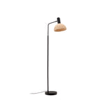 Damila Stehleuchte aus schwarzem Metall und Rattan - ZEN ZONE Furniture