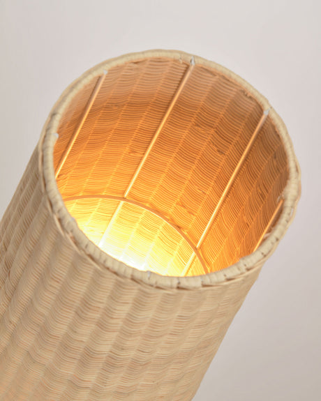 Kamaria große Stehlampe aus Rattan mit natürlichem Finish - ZEN ZONE Furniture