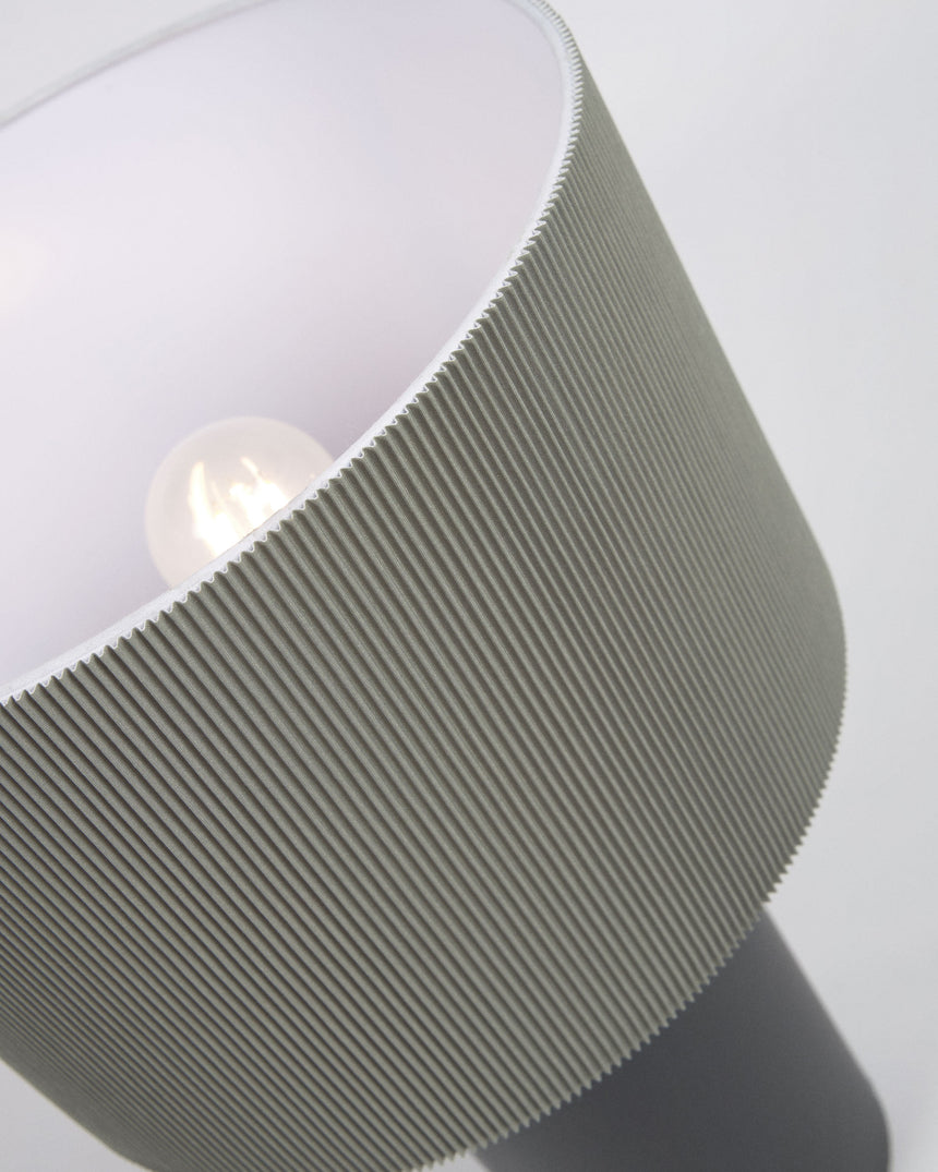 Domicina Tischlampe aus Metall schwarz und grau - ZEN ZONE Furniture