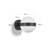 Anasol Wandlampe aus Metall mit schwarzem Finish - ZEN ZONE Furniture